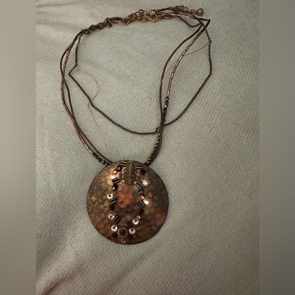 Chicos Beaded Layered Necklace NWT - Picture 2 of 5